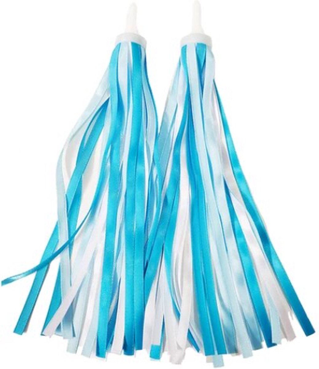 Stuurslingers - Stuurversiering Fiets -Kinderfiets versiering - Handvat Streamers - Blauw lichtblauw blauw - 2 Stuks Kinderfiets kopen online