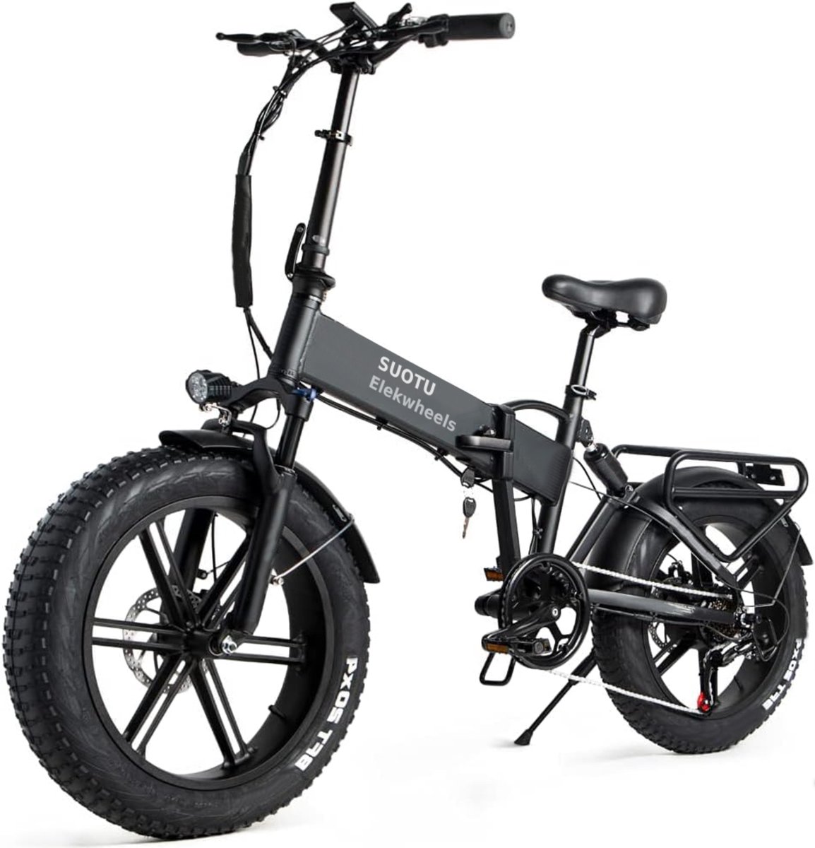 Suotu Elektrische Fiets - Opvouwbare E-bike - 20 Inch - 13AH - Elektrische Fatbike - 7 Versnellingen - Zwart Fiets (elektrisch) kopen online