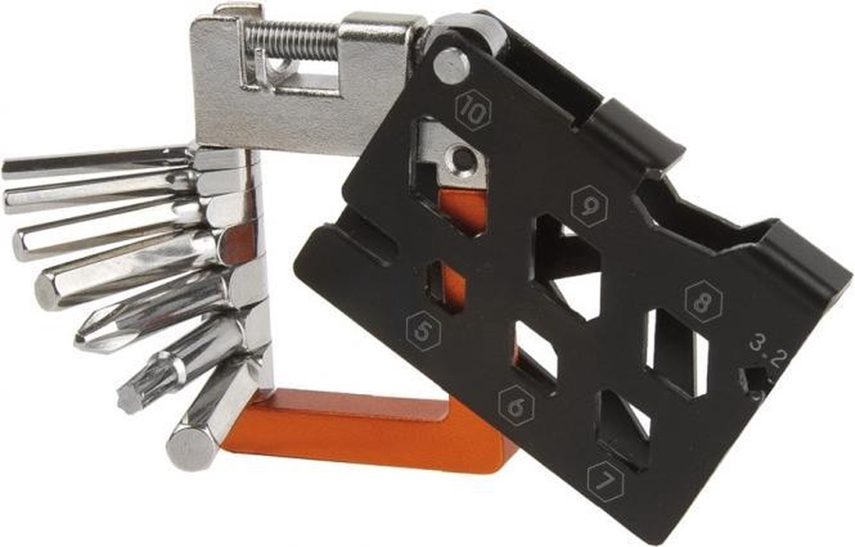 super b multitool tb fd50 or 21 functies 6 cm zwart zilver