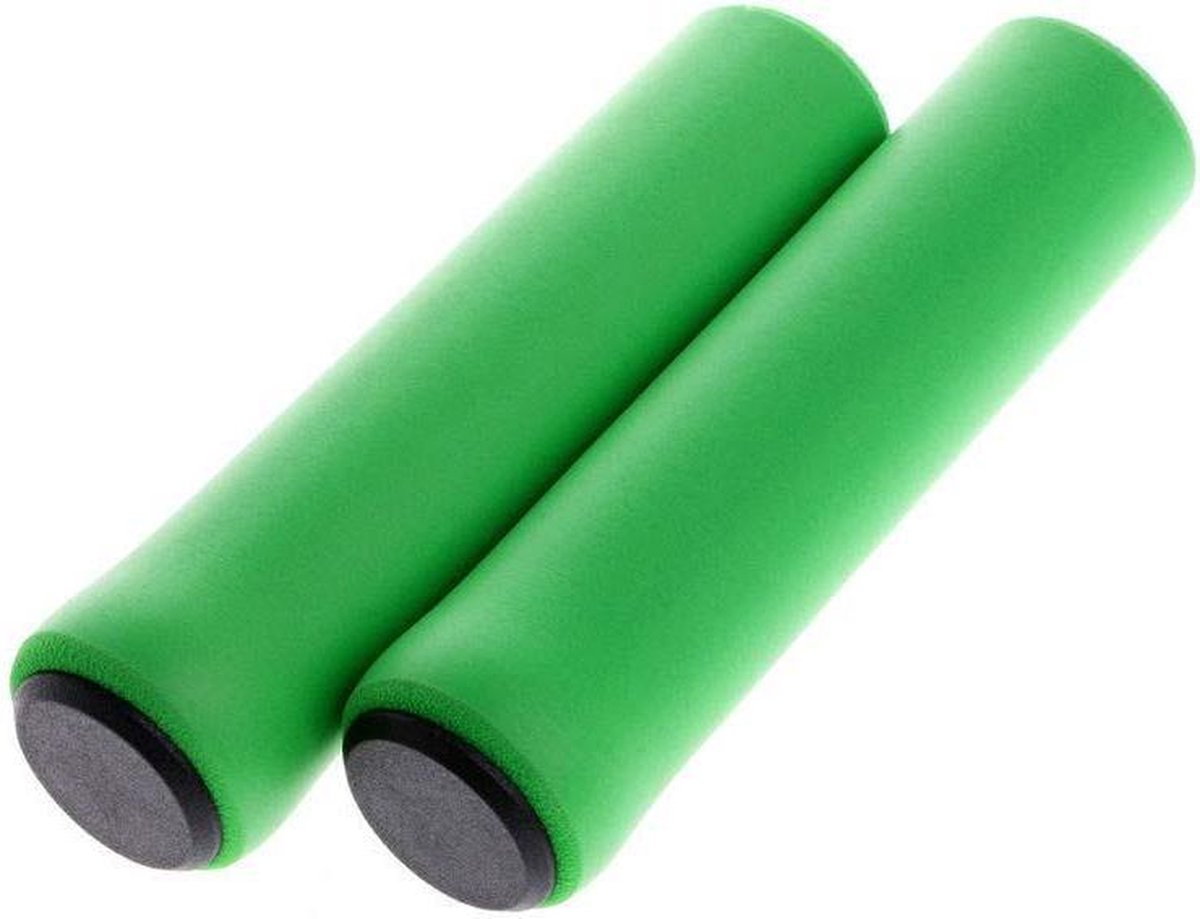 superzachte fietsstuur fiets siliconen antislip stuur antislip schokabsorberende handvatten groen