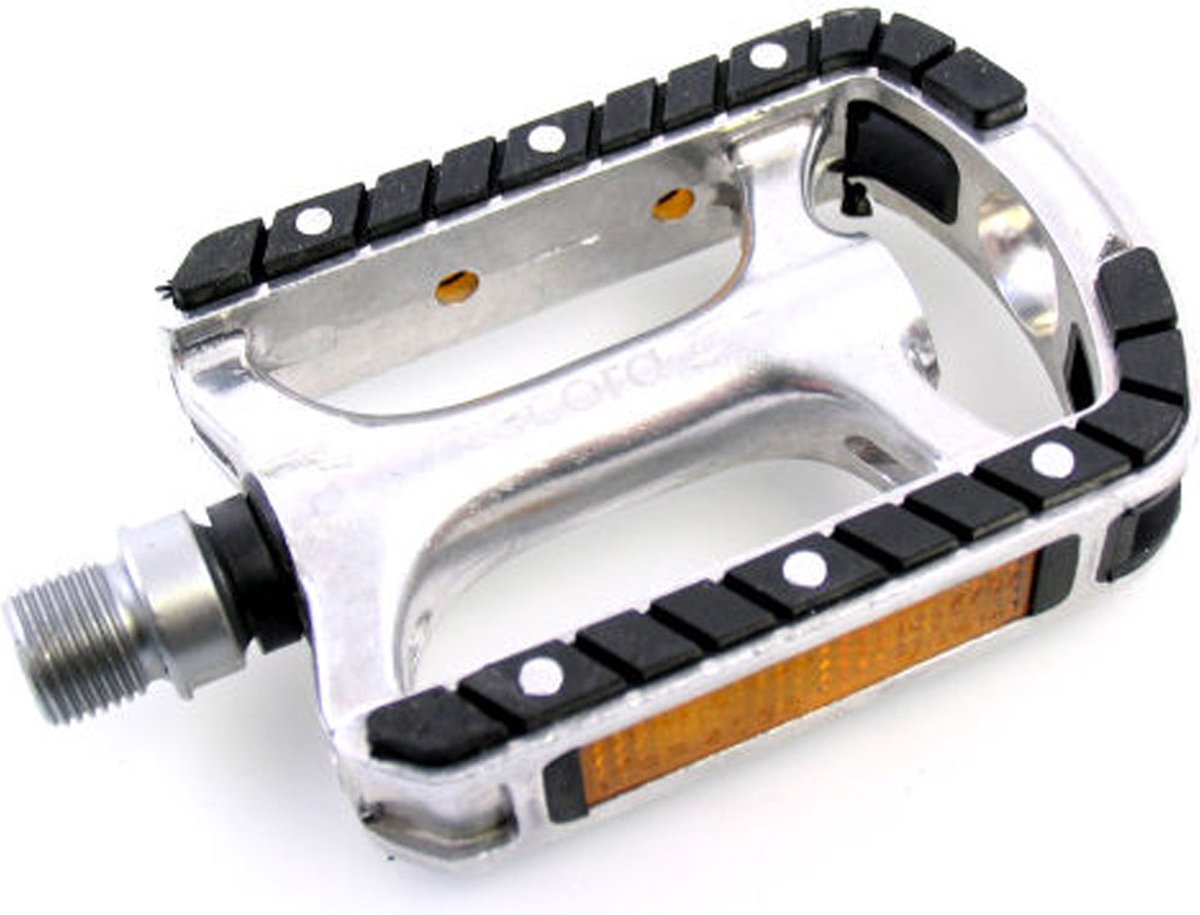 tecora platformpedalen set 9 16 inch stadsfiets zwart zilver