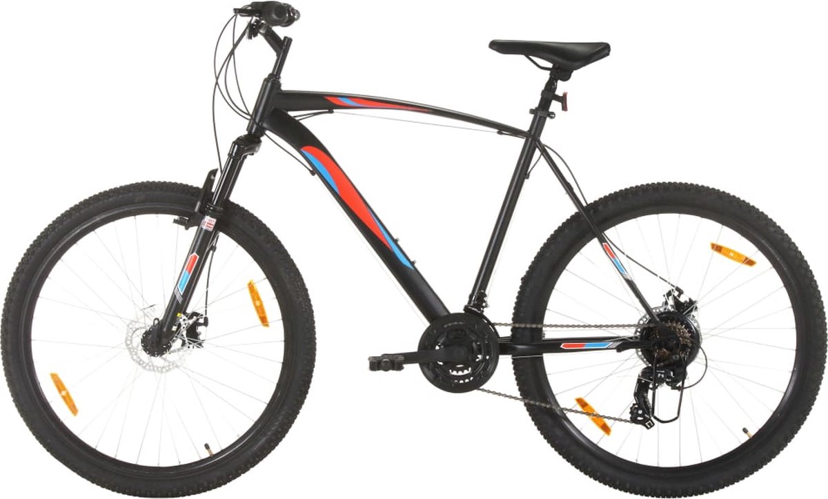 the living store mountainbike the living store mtb 29 inch zwart staal frame aluminium velgen 21 versnellingen