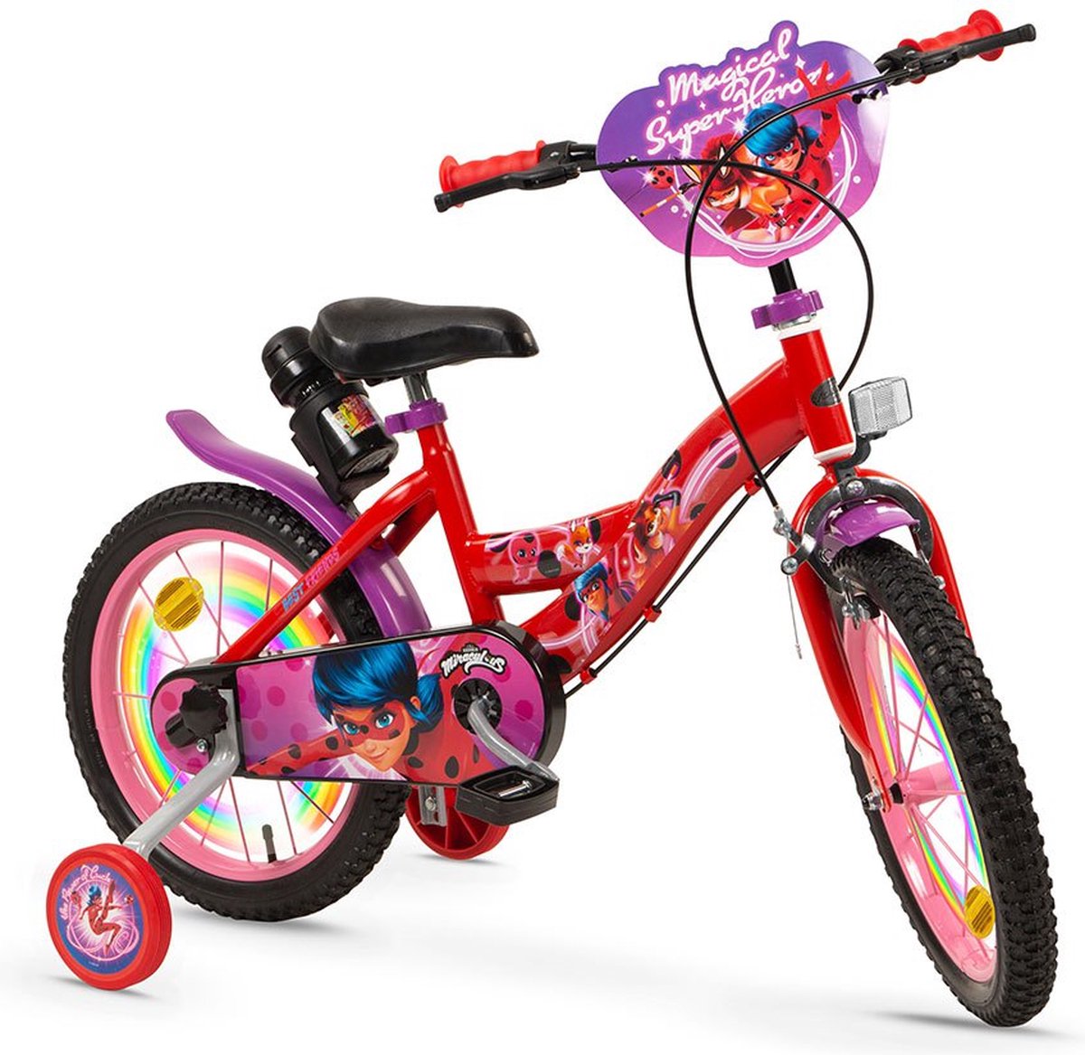 toimsa bikes lady bug 16 fiets rood jongen