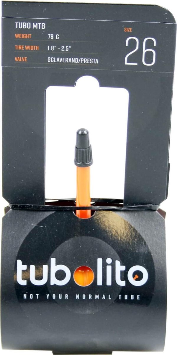 tubolito tubo presta 42 mm binnenste buis zwart 26 1 80 2 50