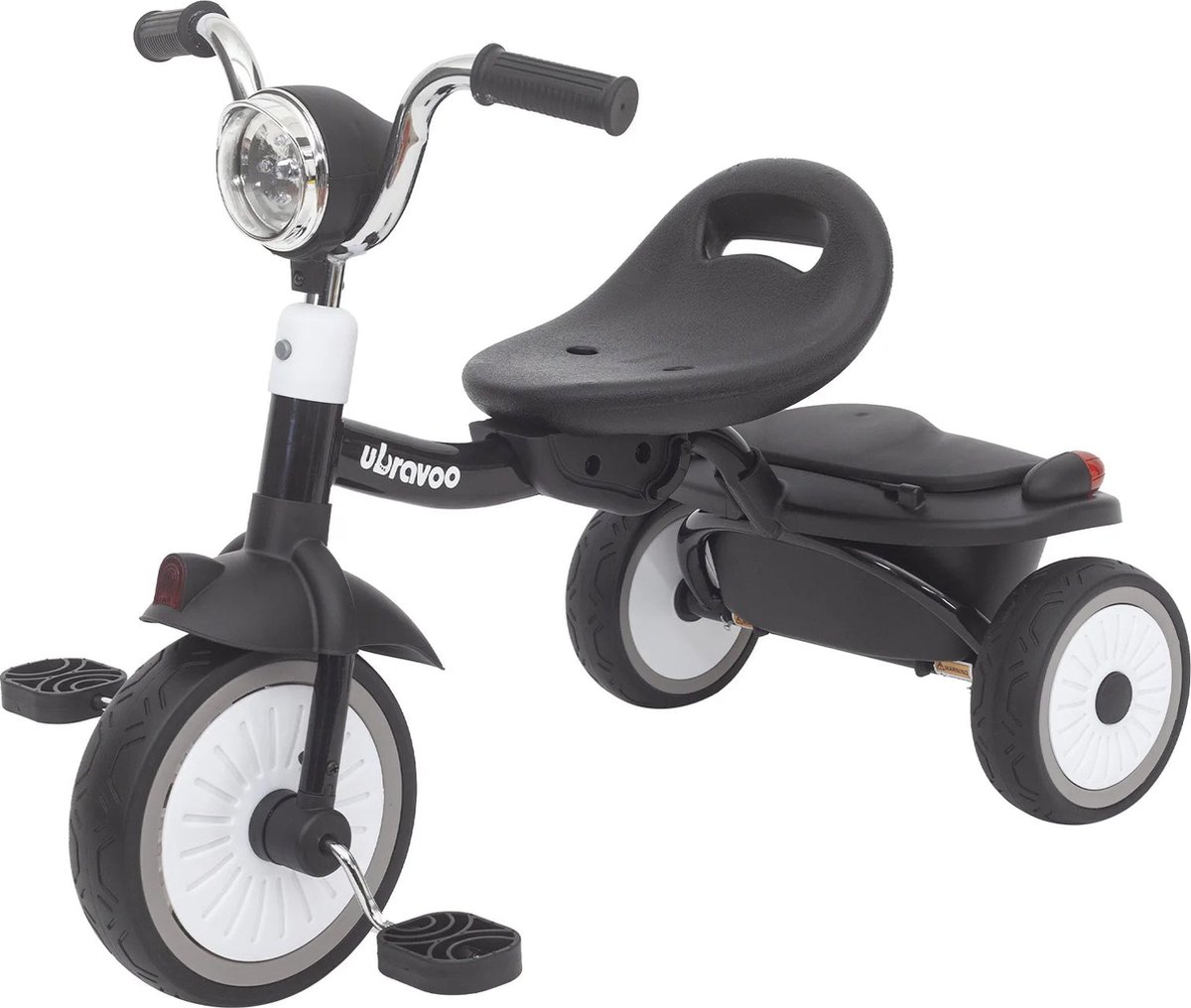 ubravoo babyfiets kinderfiets driewieler voor kinderen van 1 tot 5 jaar loopfiets trike voor kinderen voor baby s zwart
