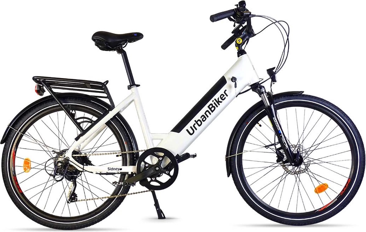 Urbanbiker Sidney | Elektrische Stadsfiets | 100KM Actieradius | Wit | 28" Fiets (elektrisch) kopen online