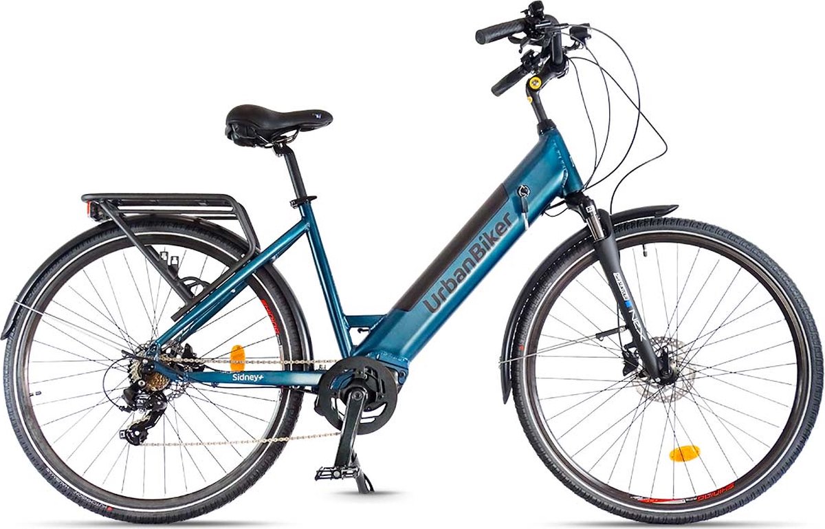 urbanbiker sidney plus elektrische stadsfiets middenmotor 100km actieradius 28