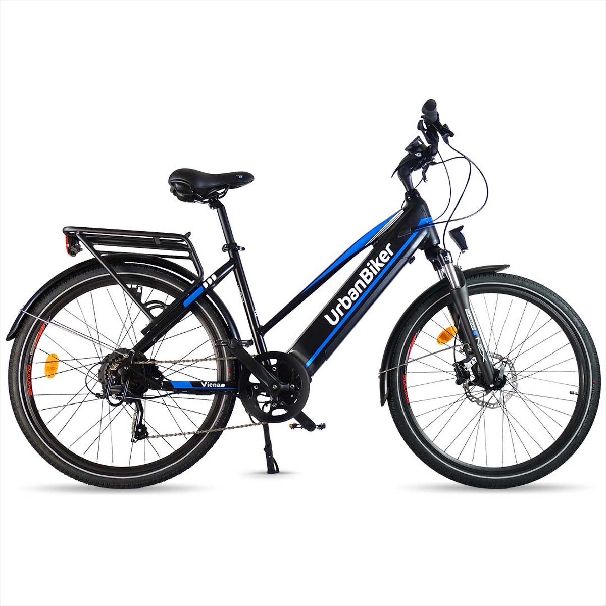 Urbanbiker Viena | Elektrische Hybride Fiets | 200KM Actieradius | Blauw | 26" Fiets (elektrisch) kopen online