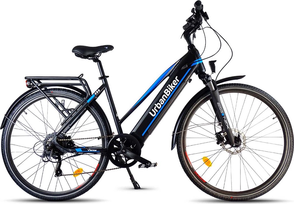 Urbanbiker Viena | Elektrische Hybride Fiets | 200KM | Blauw | 28'' Fiets (elektrisch) kopen online