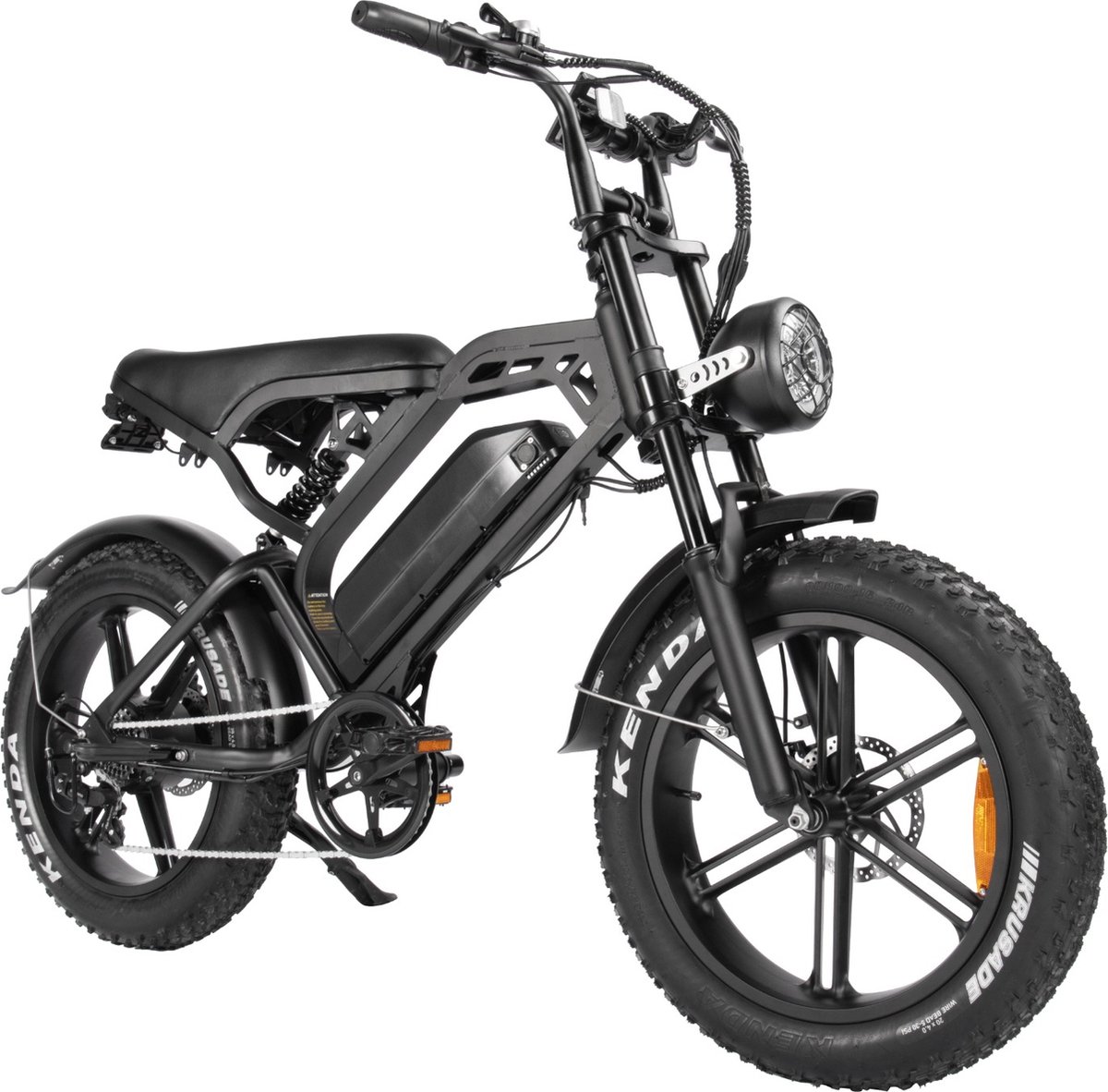 v20 pro e fatbike hydraulische remmen 250w 15ah model 2024 voetsteuntjes zwart