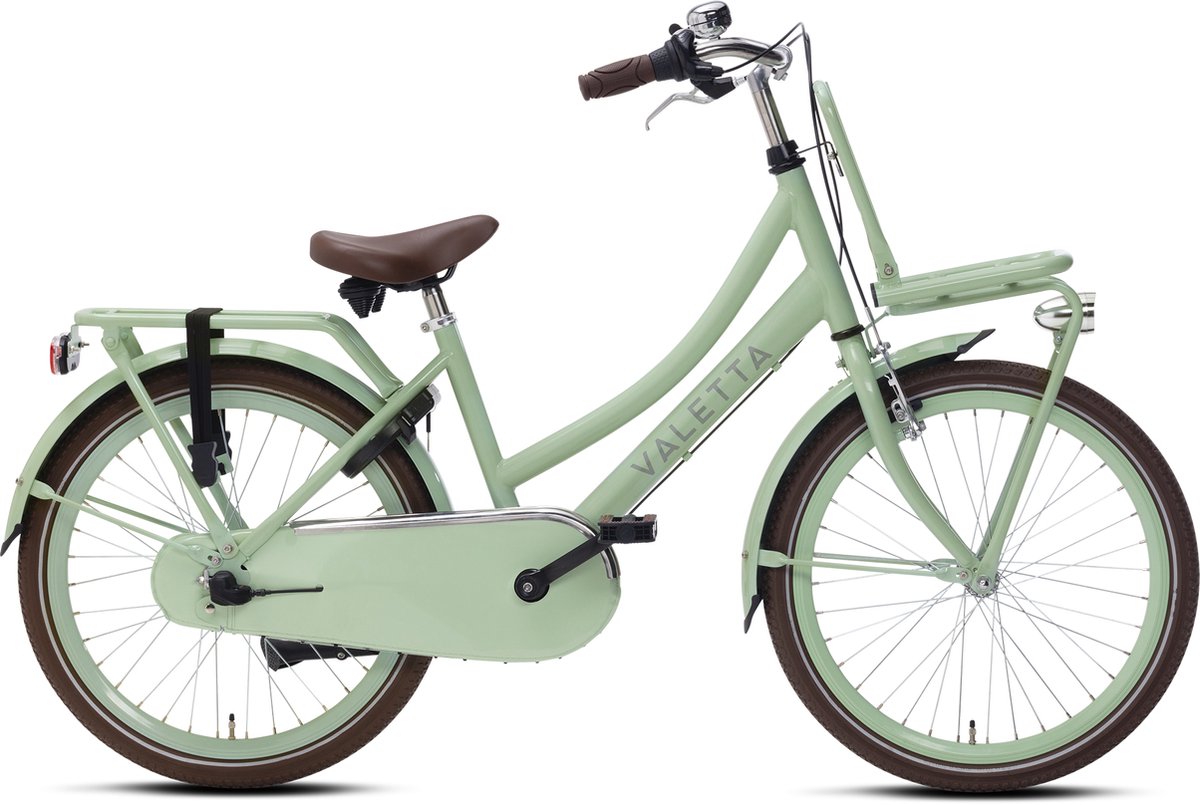 valetta cargo n3 transportfiets meisjesfiets 22 inch pastel groen