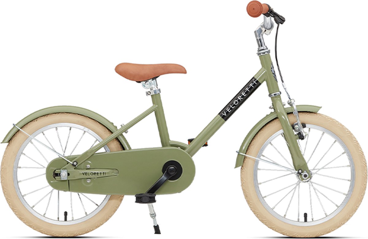 Veloretti Maxi Kinderfiets 16 inch - Groen - Kids 3-6 jaar Kinderfiets kopen online