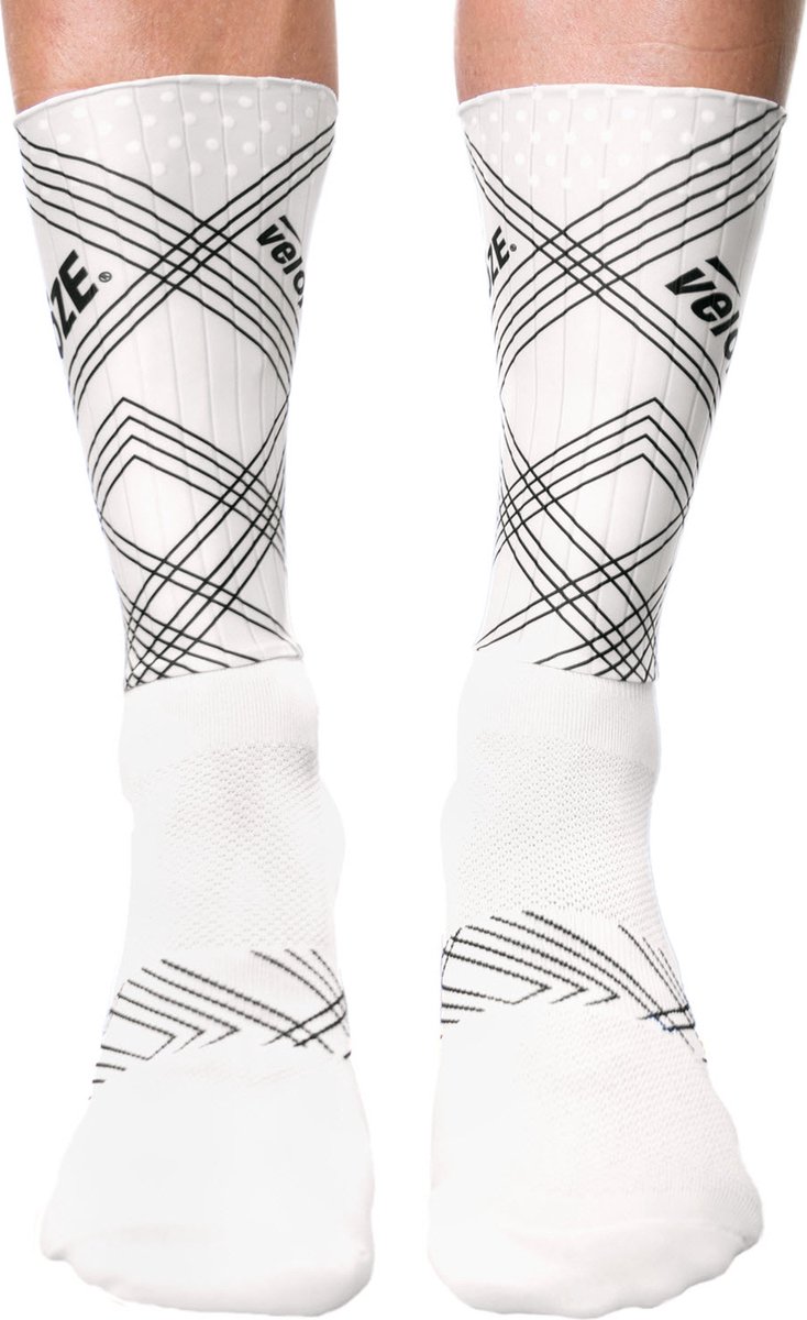 velotoze aero sock white small medium sokken