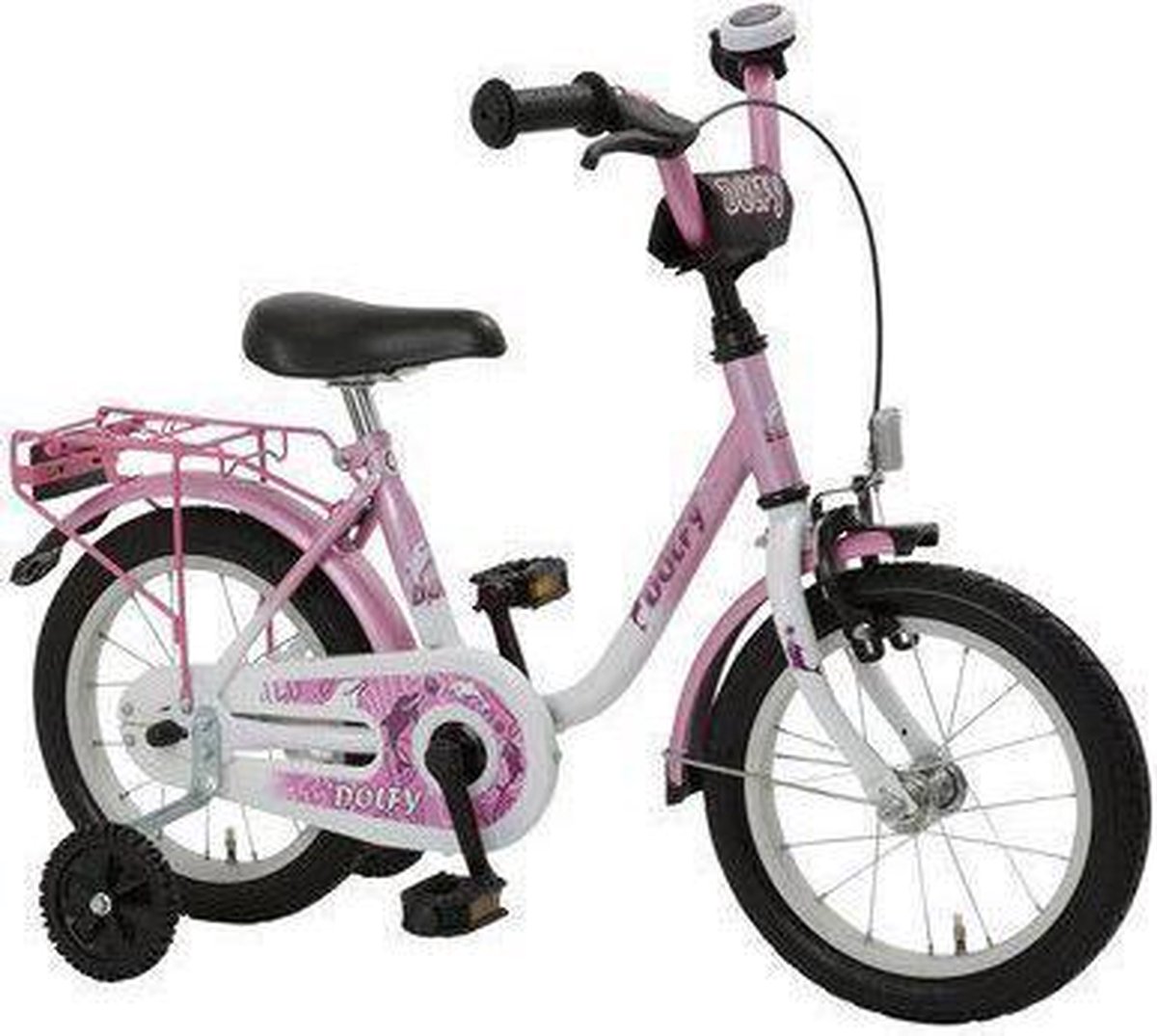 Vermont Dolfy 12.5 inch rosa/wit Fiets kopen online