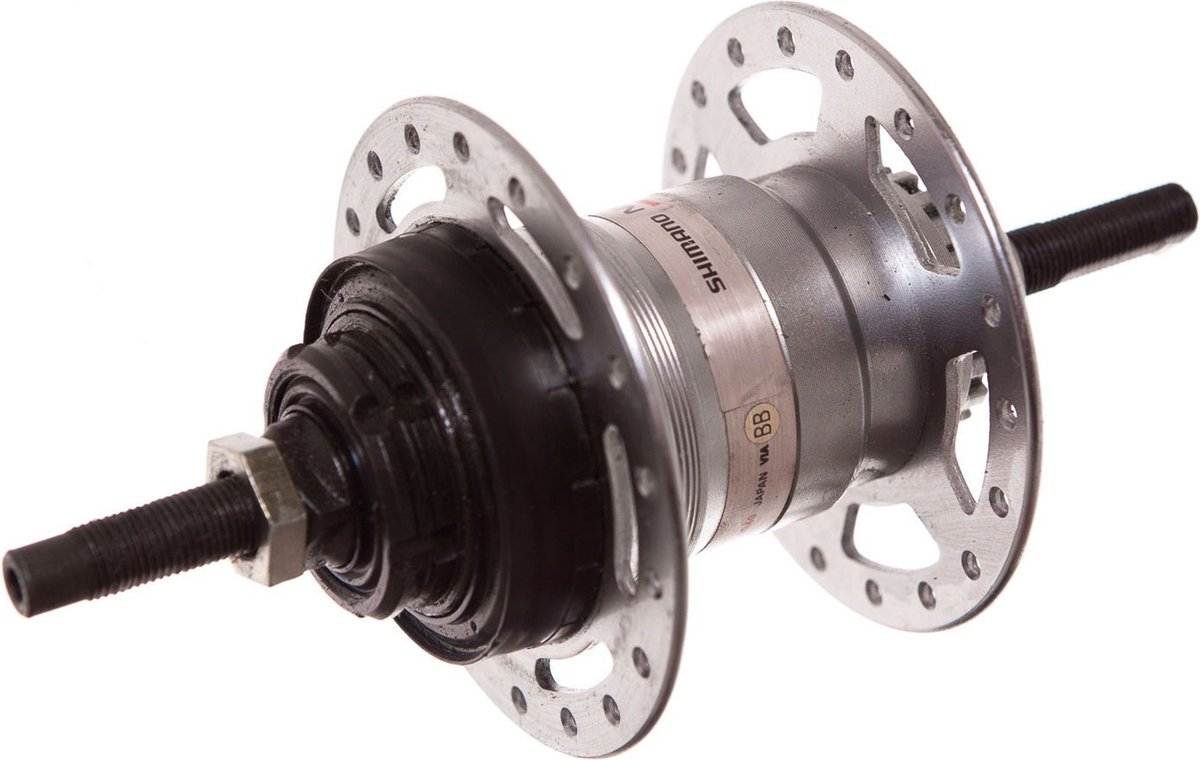 versnellingsnaaf shimano nexus 3 sg 3r40 v brake rollerbrake 36 gaats zilver