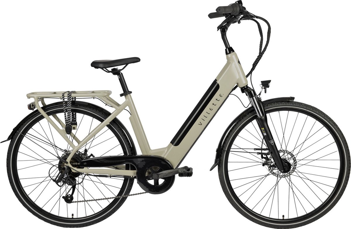 Villette L' Amant elektrische damesfiets 13Ah 7sp 28 inch Greige Fiets (elektrisch) kopen online
