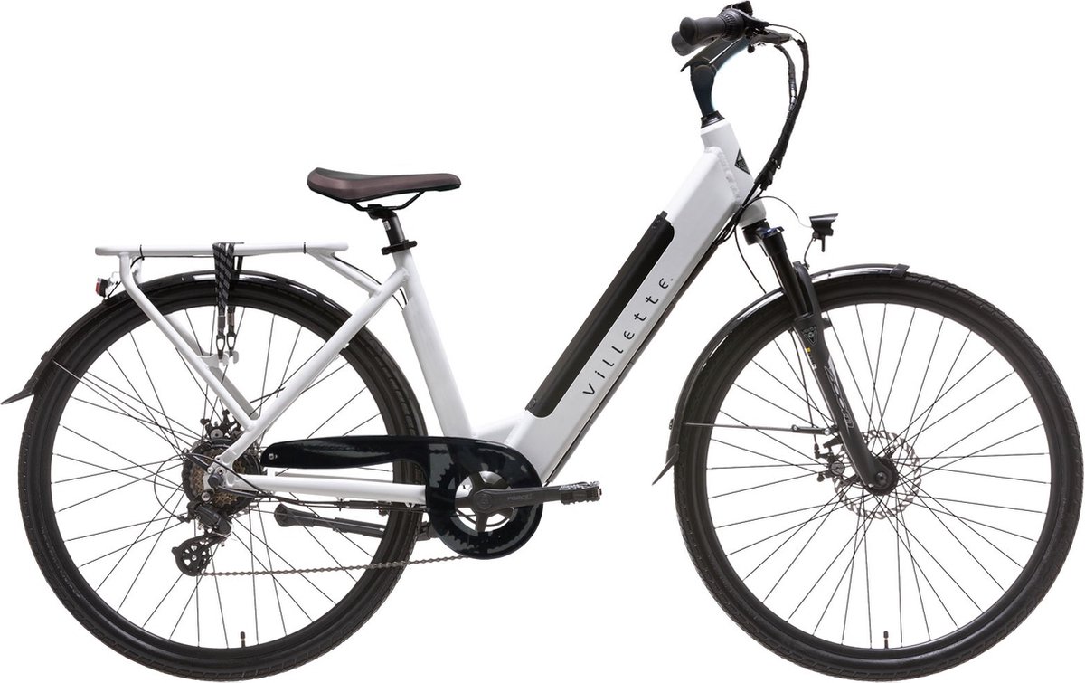 villette l amant elektrische damesfiets 13ah 7sp 28 inch wit