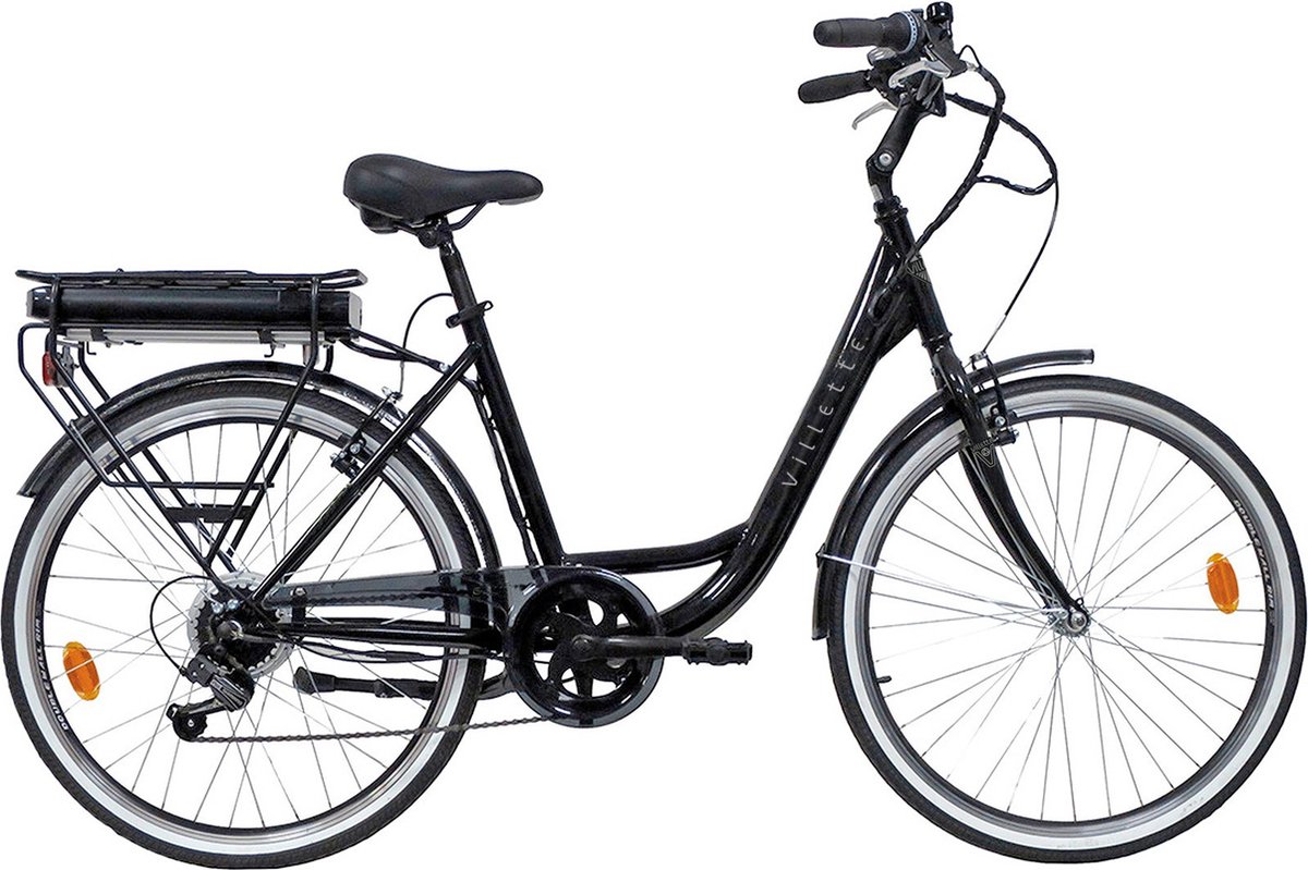 Villette le Debutant, elektrische fiets, 26 inch, 6 versnellingen, zwart Fiets (elektrisch) kopen online