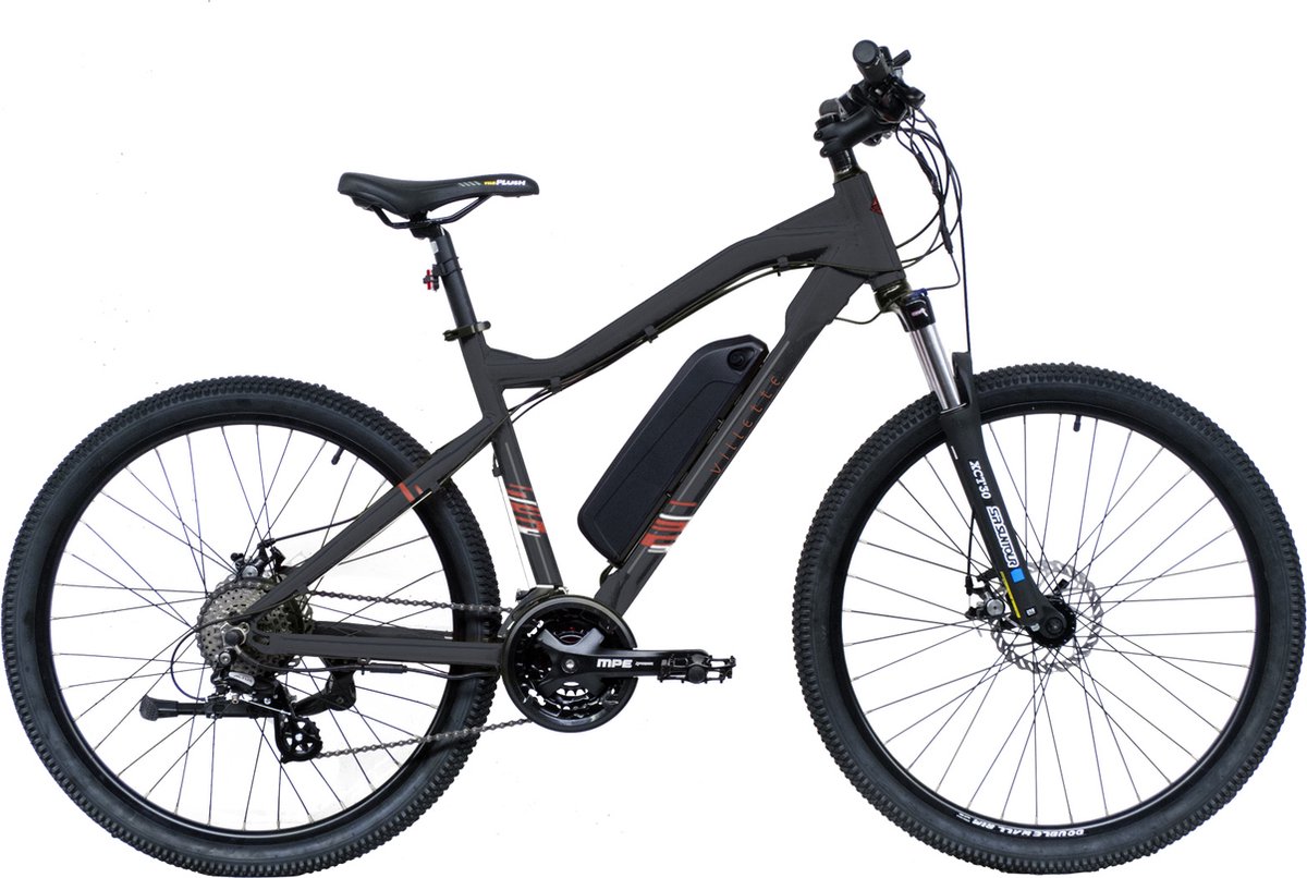 villette le sommet e mtb 13ah 24sp 27 5 inch zwart