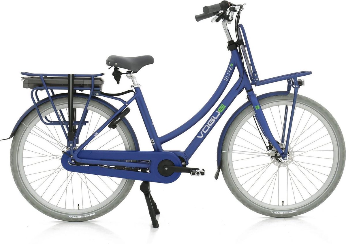 vogue elite fiets elektrisch vrouwen donkerblauw 57