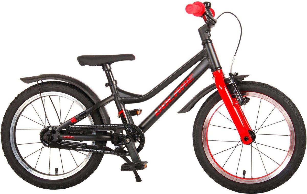 Volare Blaster Kinderfiets - Jongens - 16 inch - Zwart/Rood - Prime Collection Kinderfiets kopen online