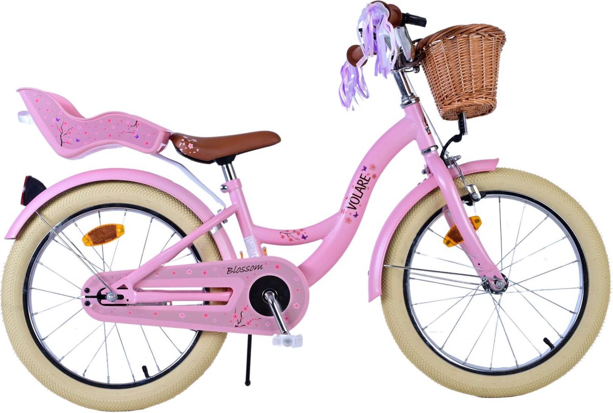 volare blossom kinderfiets meisjes 18 inch roze