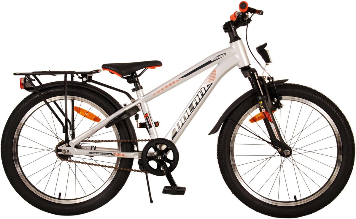 volare cross kinderfiets jongens 20 inch zilver