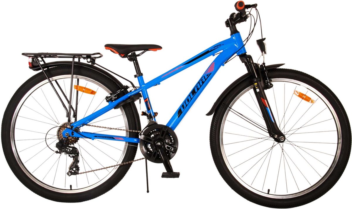 Volare Cross Kinderfiets - Jongens - 26 inch - Blauw - 18 versnellingen - Twee handremmen Kinderfiets kopen online