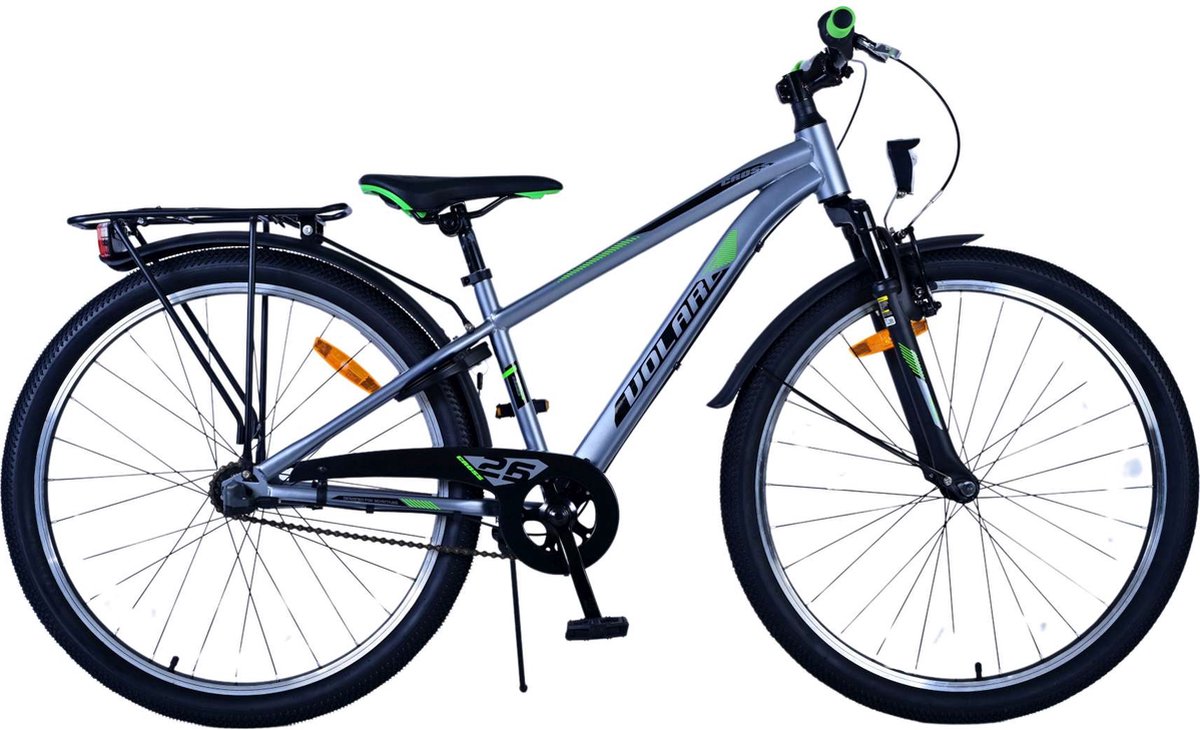 Volare Cross Kinderfiets - Jongens - 26 inch - donker Grijs - 3 Versnellingen Kinderfiets kopen online