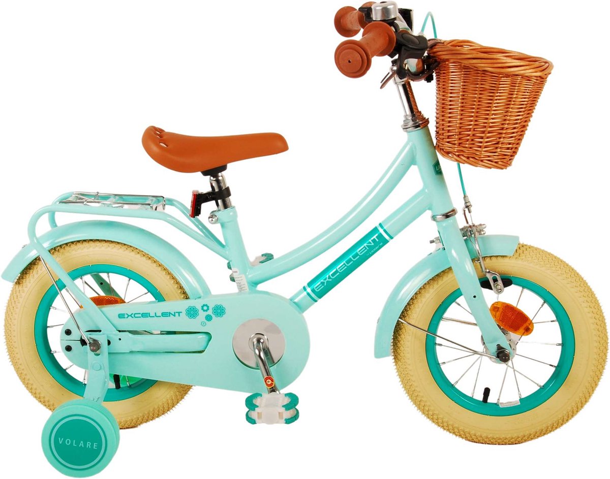 Volare Excellent Kinderfiets - Meisjes - 12 inch - Groen Kinderfiets kopen online