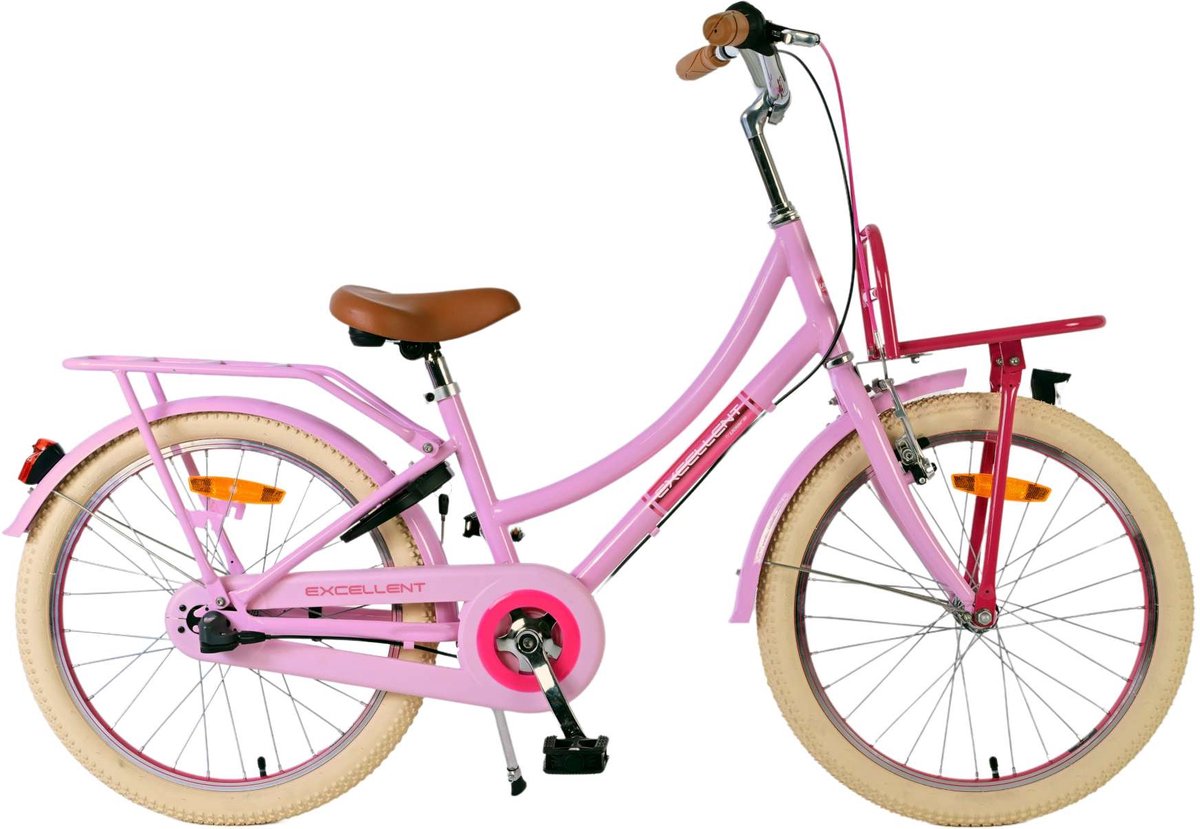 Volare Excellent Kinderfiets - Meisjes - 20 inch - Roze - 3 versnellingen Kinderfiets kopen online