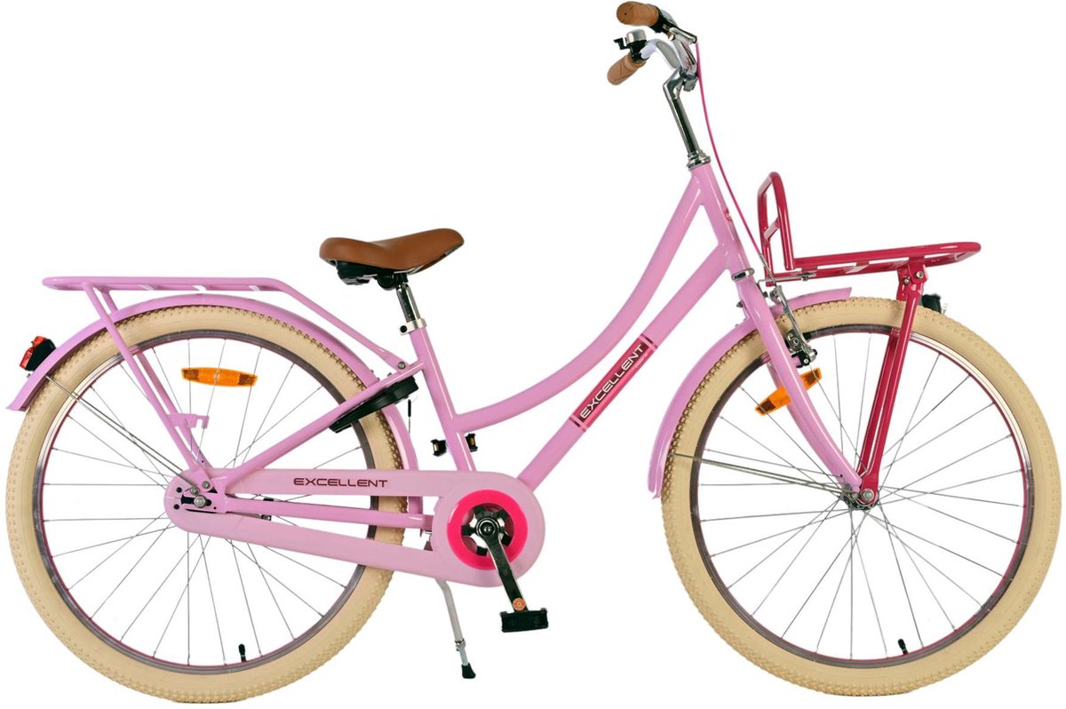 Volare Excellent Kinderfiets - Meisjes - 24 inch - Roze Kinderfiets kopen online