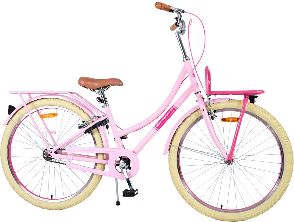volare excellent kinderfiets meisjes 26 inch roze twee handremmen