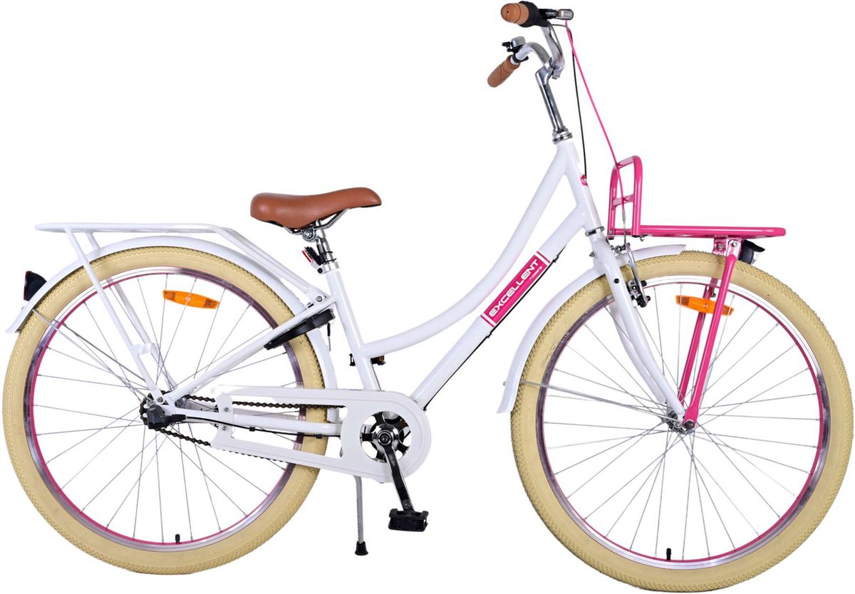 volare excellent kinderfiets meisjes 26 inch wit 3 versnellingen