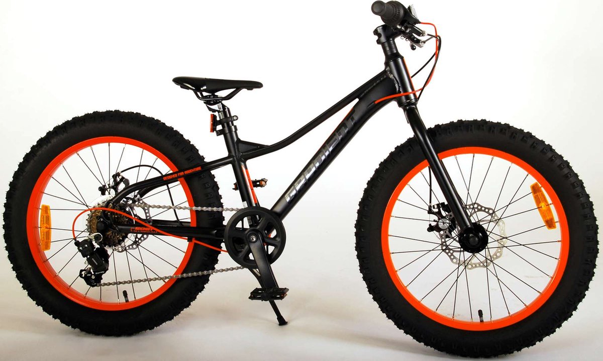 Volare Gradient Kinderfiets – Jongens – 20 inch – Zwart Oranje Rood – 6 speed – Prime Collection Kinderfiets kopen online