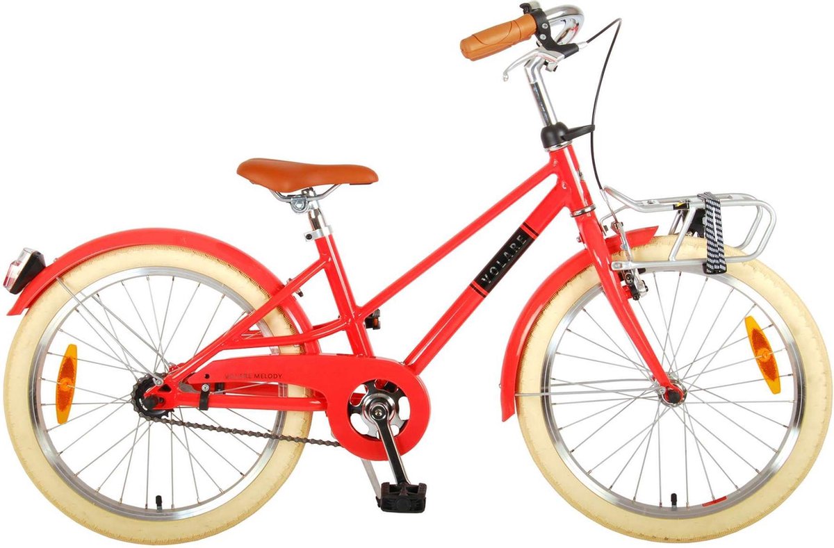 Volare Melody Kinderfiets - Meisjes - 20 inch - Koraal Rood - Prime Collection Kinderfiets kopen online