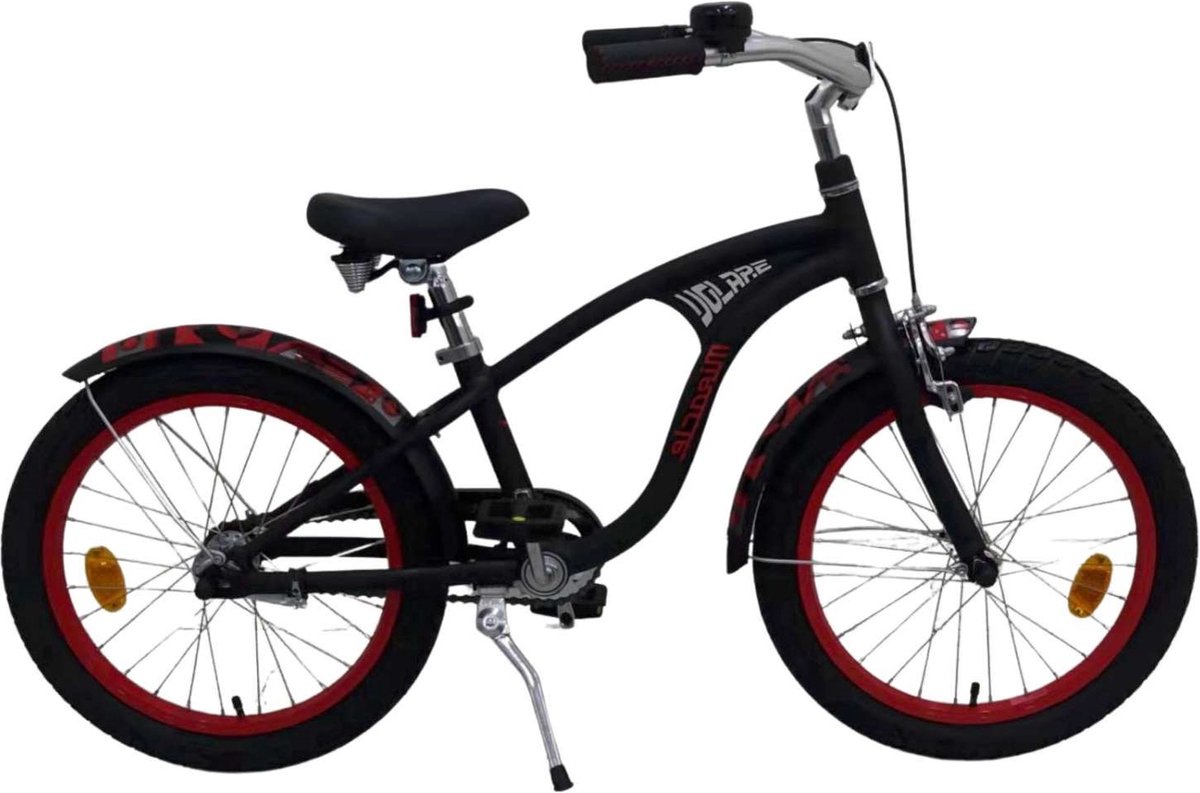 Volare Miracle Cruiser Kinderfiets - Jongens - 16 inch - Mat Zwart - Prime Collection Kinderfiets kopen online