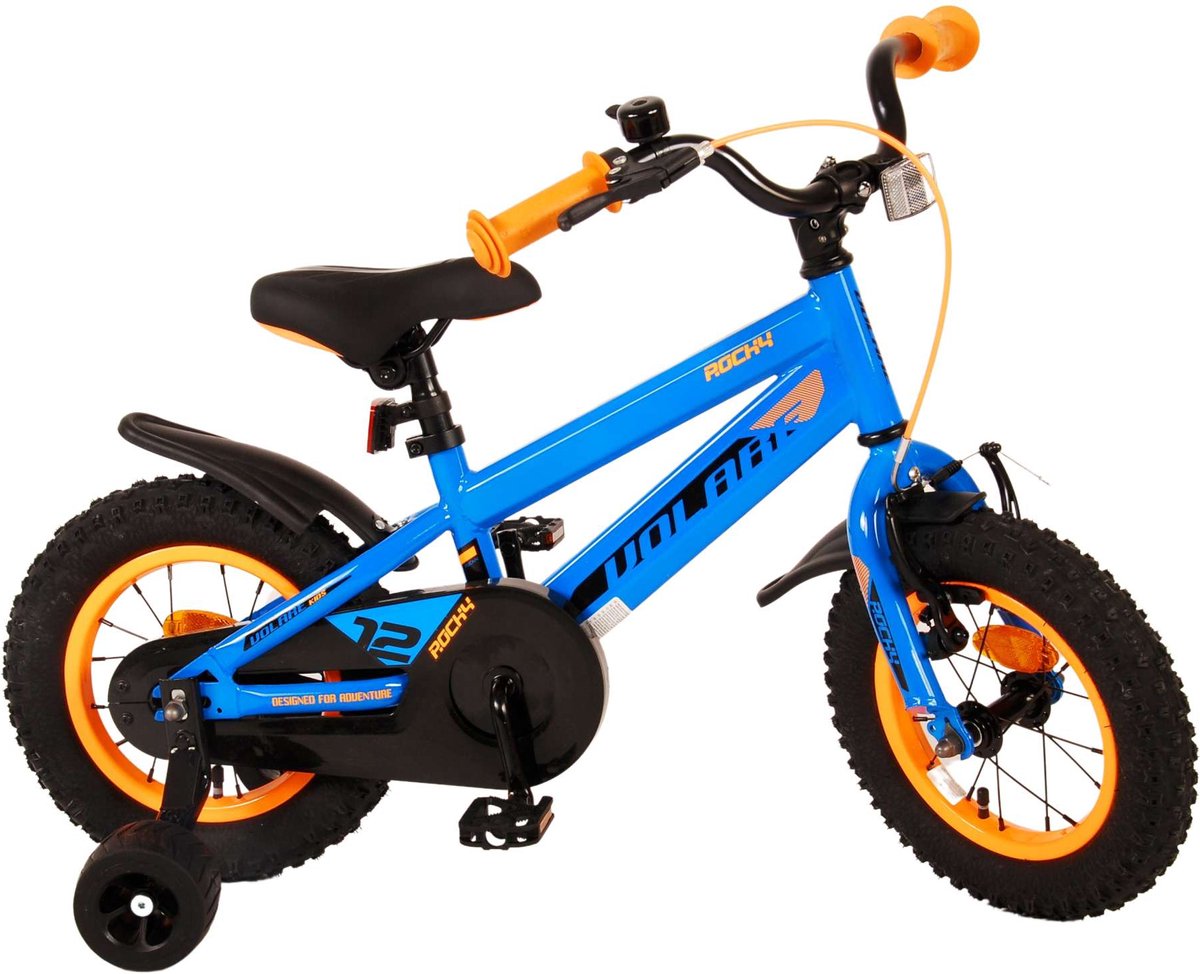 Volare Rocky Kinderfiets - Jongens - 12 inch - Blauw Kinderfiets kopen online