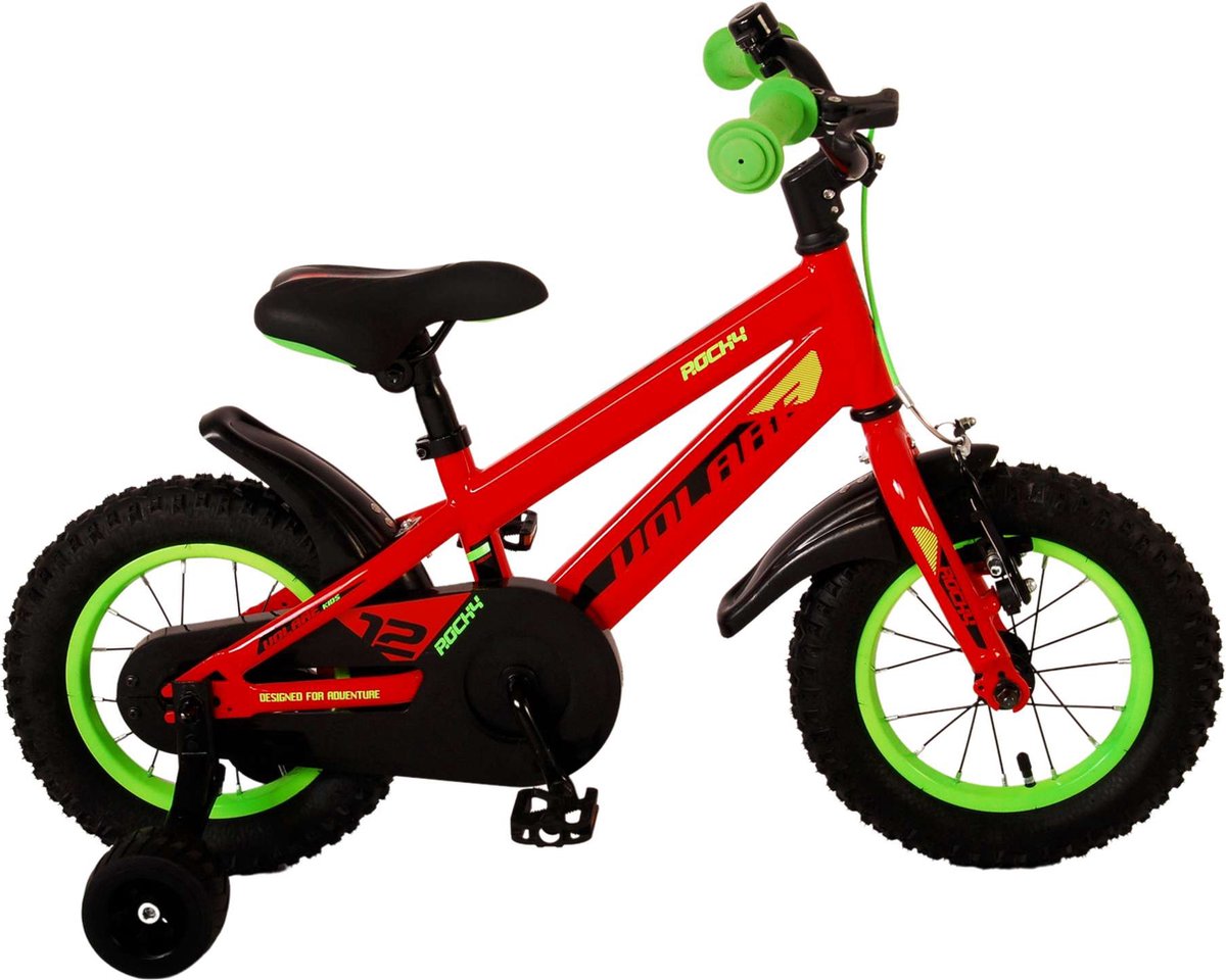 Volare Rocky Kinderfiets - Jongens - 12 inch - Rood Kinderfiets kopen online