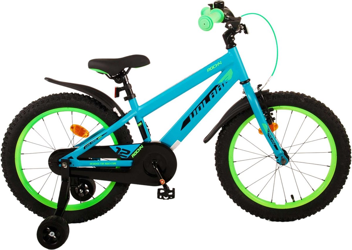 volare rocky kinderfiets jongens 18 inch groen