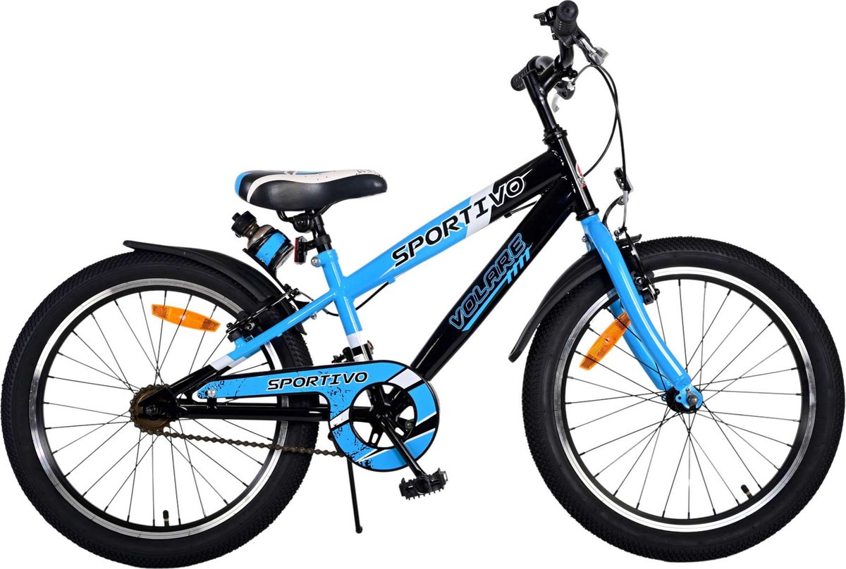 Volare Sportivo Kinderfiets - Jongens - 20 inch - Blauw - Twee handremmen Kinderfiets kopen online