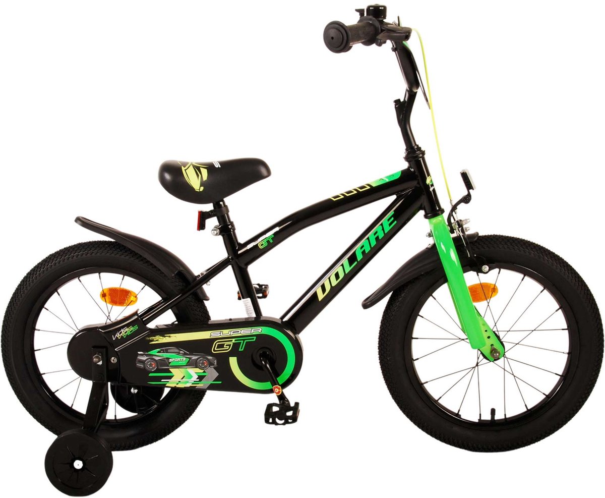 Volare Super GT Kinderfiets - Jongens - 16 inch - Groen Kinderfiets kopen online
