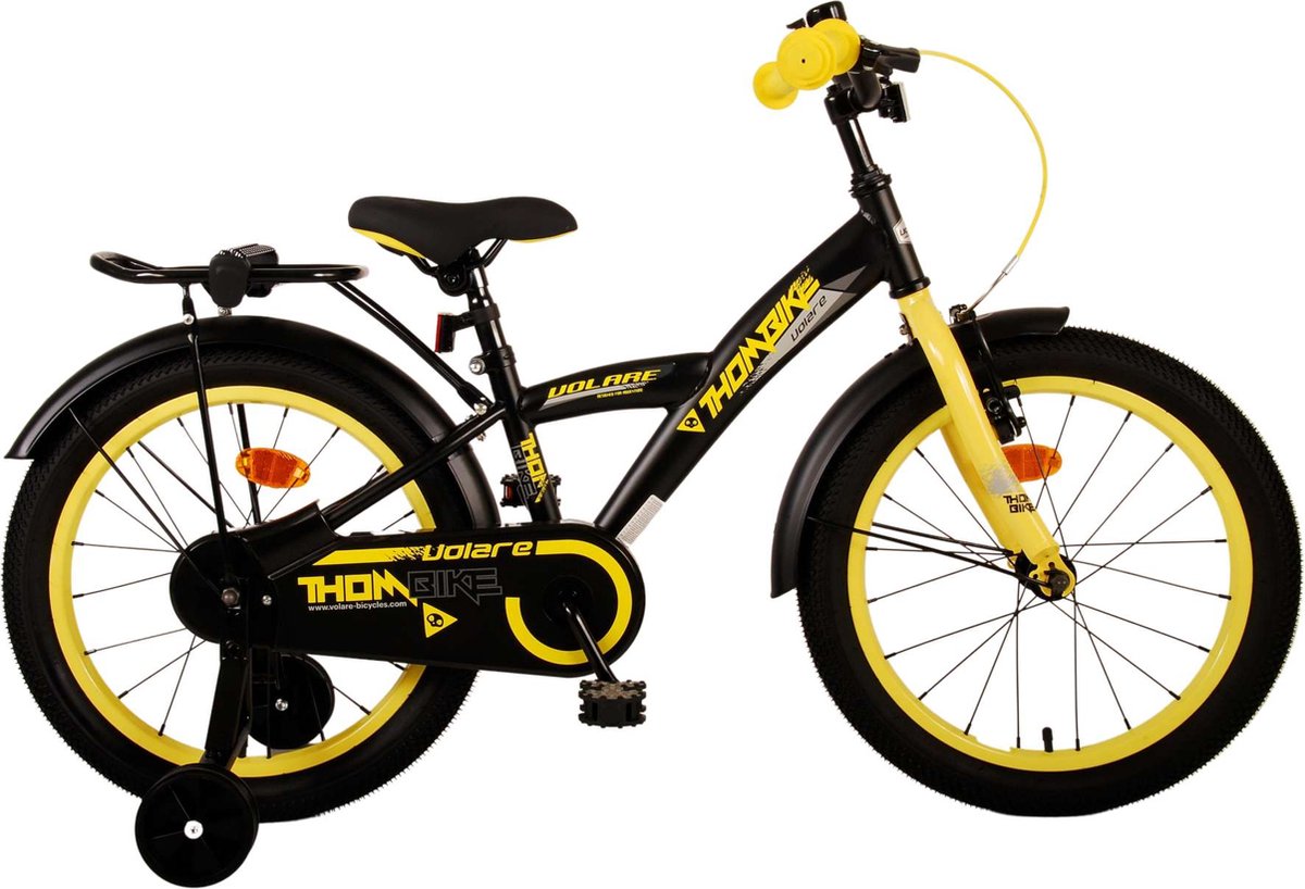 Volare Thombike Kinderfiets - Jongens - 18 inch - Zwart Geel Kinderfiets kopen online