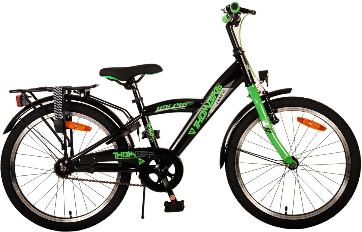 Volare Thombike Kinderfiets - Jongens - 20 inch - Zwart Groen Kinderfiets kopen online