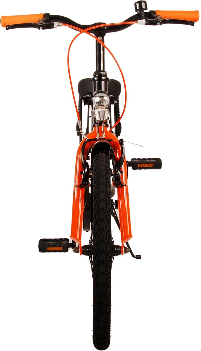 Volare Thombike Kinderfiets - Jongens - 20 inch - Zwart Oranje - Twee Handremmen Kinderfiets kopen online