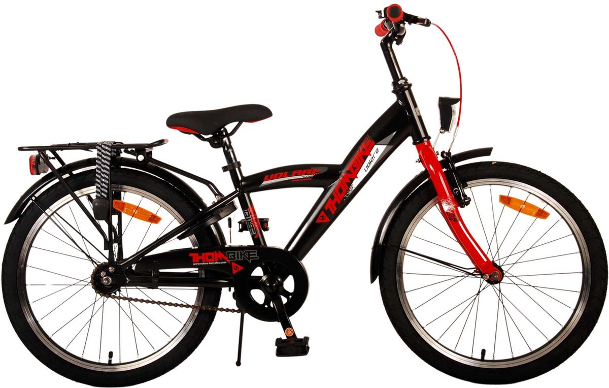 Volare Thombike Kinderfiets - Jongens - 20 inch - Zwart Rood Kinderfiets kopen online