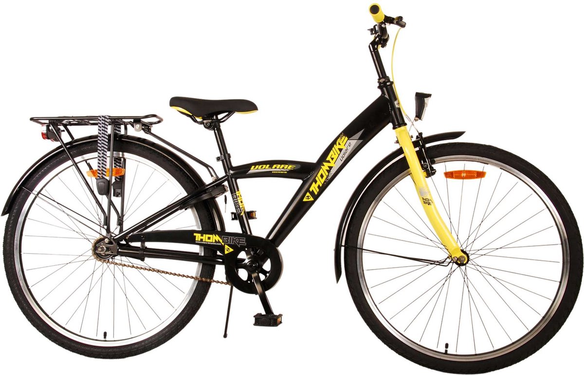 Volare Thombike Kinderfiets - Jongens - 26 inch - Zwart Geel Kinderfiets kopen online