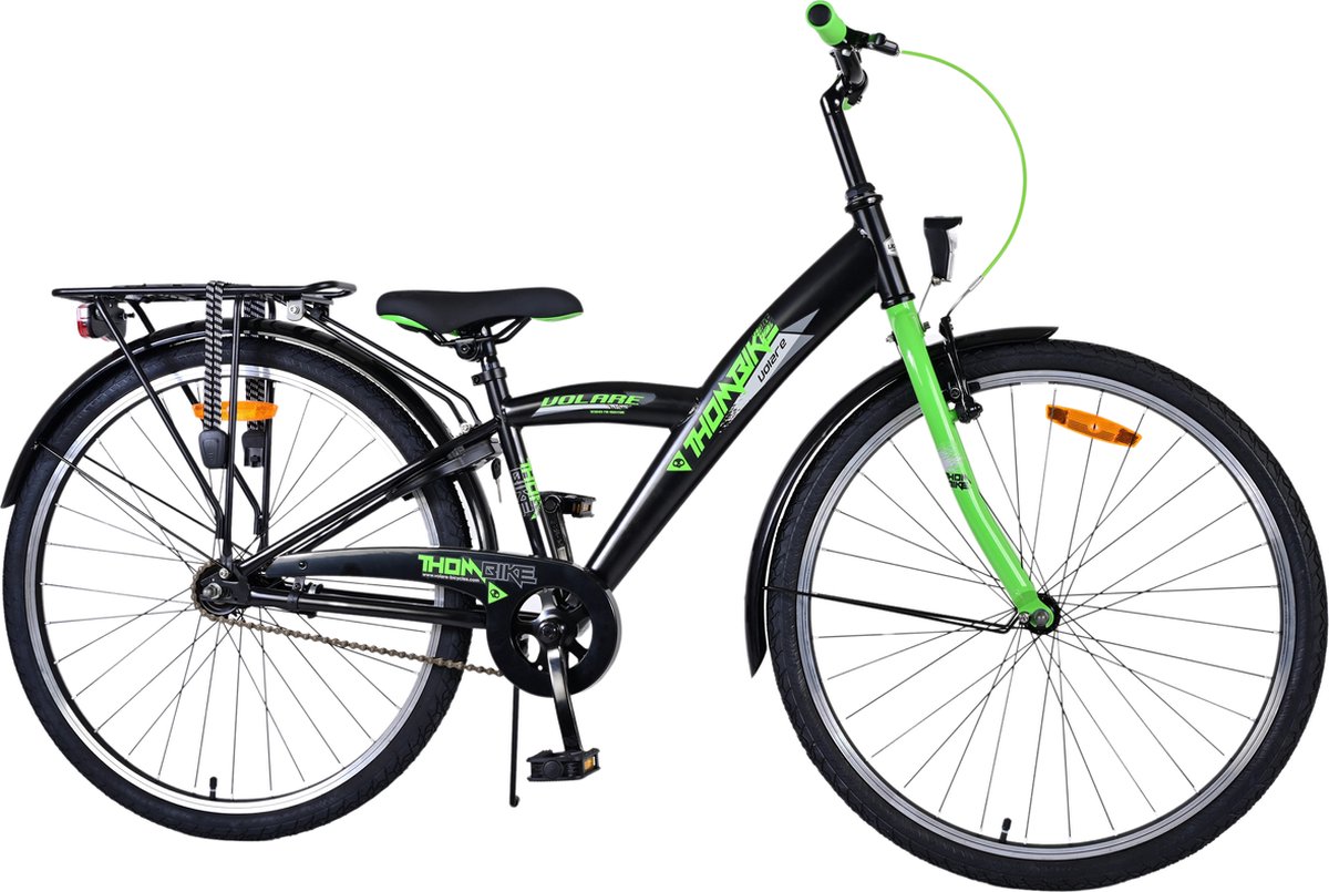 Volare Thombike Kinderfiets - Jongens - 26 inch - Zwart Groen Kinderfiets kopen online