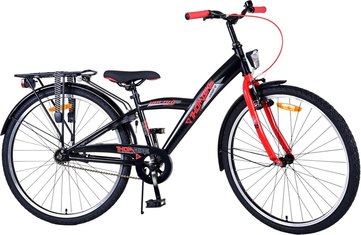 Volare Thombike Kinderfiets - Jongens - 26 inch - Zwart Rood Kinderfiets kopen online