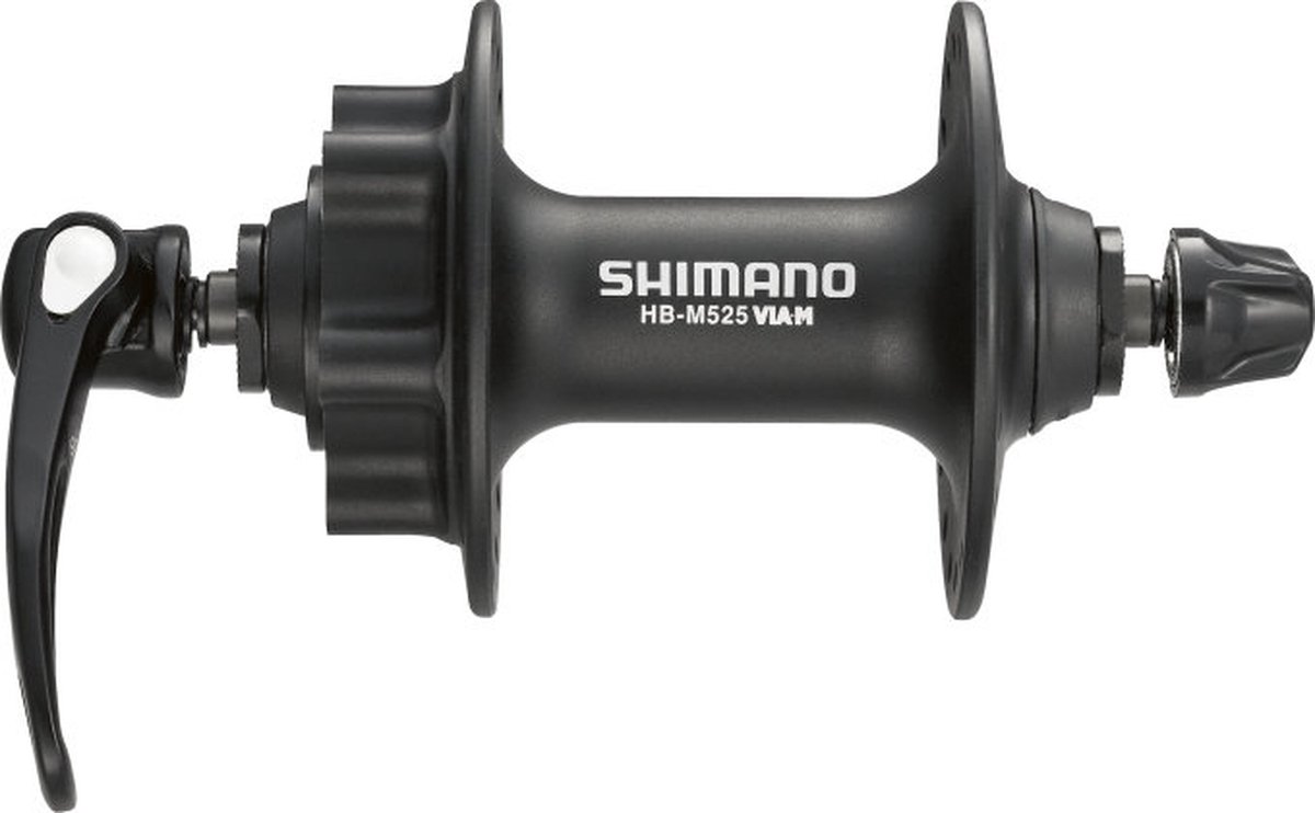 voornaaf shimano fh m525 32 gaats 6 bouts remschijfbevestiging zwart